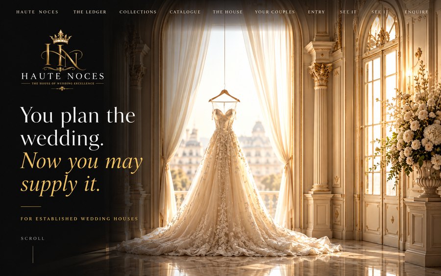 Haute Noces website